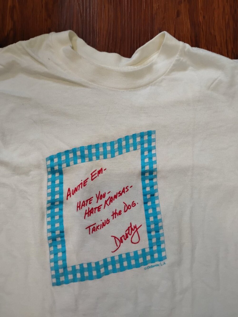 Vintage Stanley Desantis Wizard Of Oz Note T-Shirt